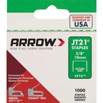 Arrow JT21 Light Duty Staple, 3/8 In. (1000-Pack)