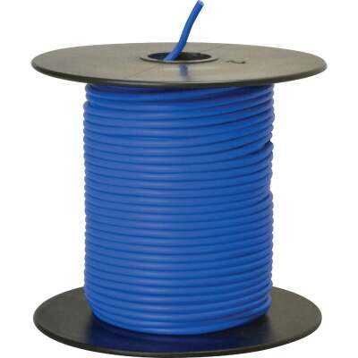 ROAD POWER 100 Ft. 18 Ga. PVC-Coated Primary Wire, Blue