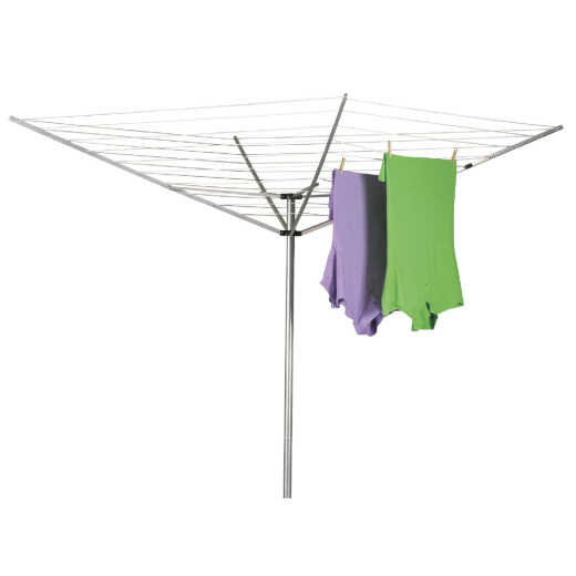Household Essentials Sunline 73 In. x 72 In. 165 Ft. Drying Area Umbrella Style Clothes Dryer